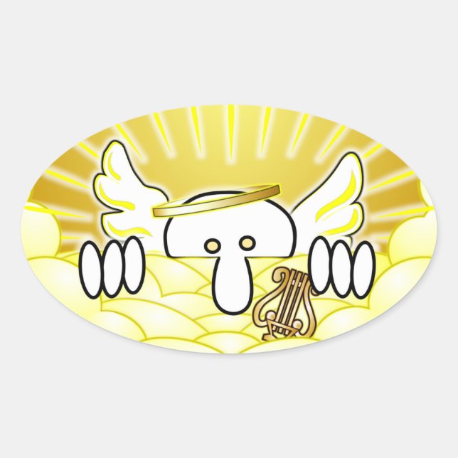 Angel Kilroy Oval Sticker (Front)