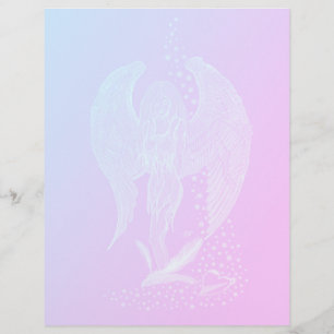 Angel lost in Love , black and green Design Letterhead