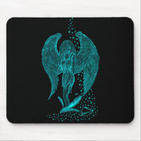 Angel lost in Love , black and green Design