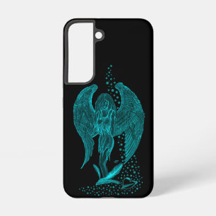 Angel lost in Love , black and green Design Samsung Galaxy Case