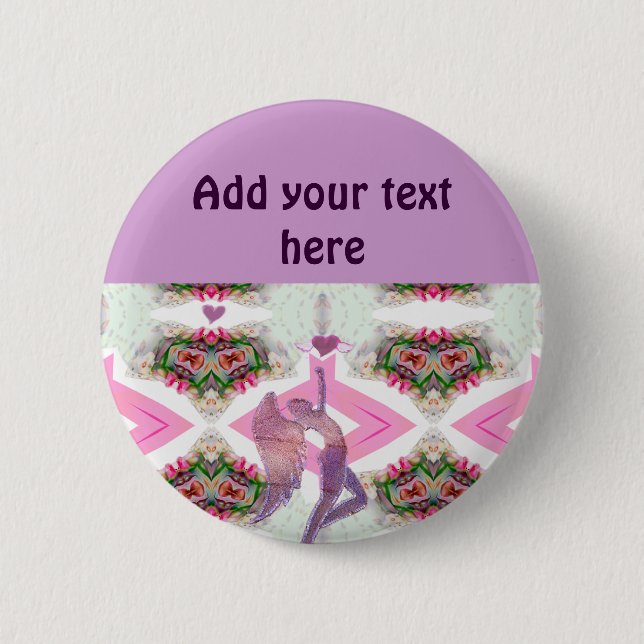 Angel Love_ 2 Inch Round Button (Front)
