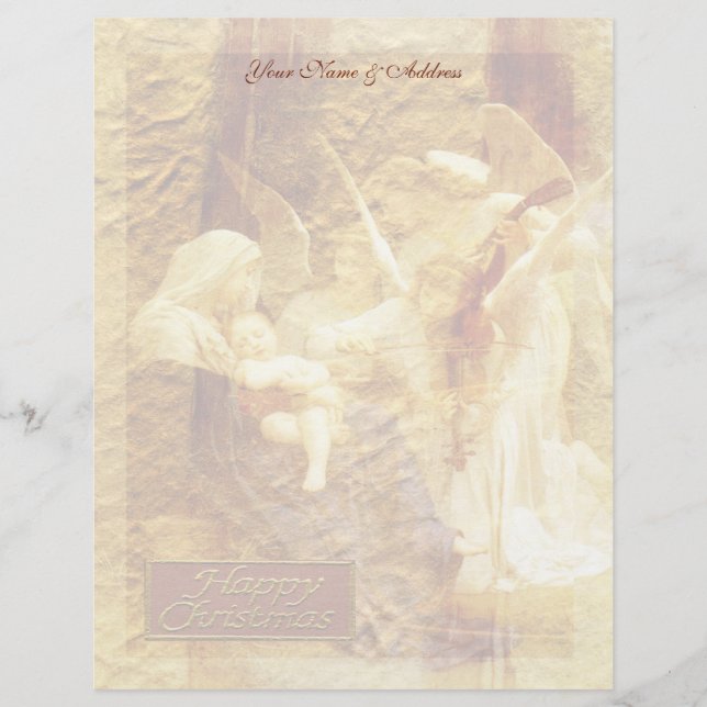 Angel Love Christmas Letterhead (Front)