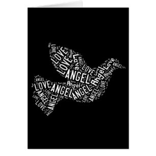 Angel Love Dove, Blanc sur Noir