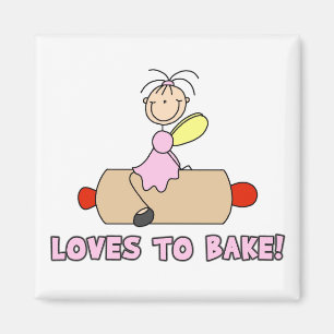 Angel Loves to Bake T-shirts and Gifts Magnet