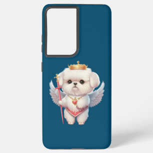 Angel Maltese Puppy, Maltes dog lovers and owners Samsung Galaxy Case