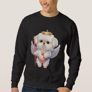Angel Maltese Puppy, Maltes dog lovers and owners Sweatshirt