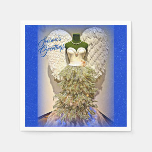 Angel Mannequin Dress Form Christmas Tree Napkin