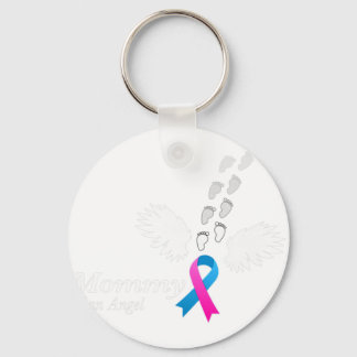 Angel Mommy . Miscarriage Awareness Infant Loss Te Keychain