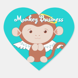 Angel Monkey Stickers