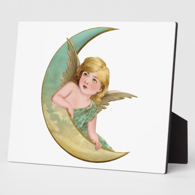 Angel Moon Painting Plaque (Side)