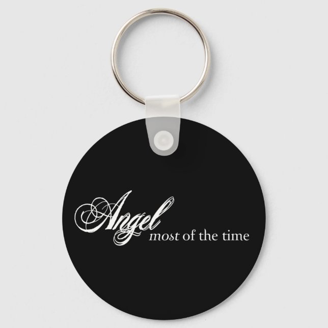 Angel Most of the Time Keychain (Front)