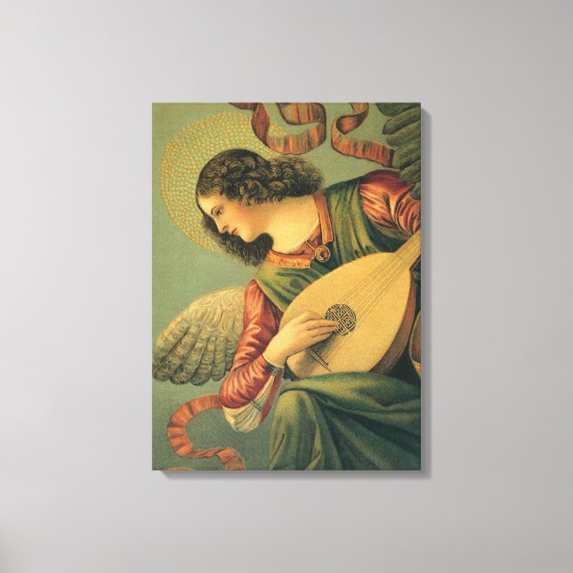 Angel Musician, Melozzo da Forli, Renaissance Art Canvas Print (Front)
