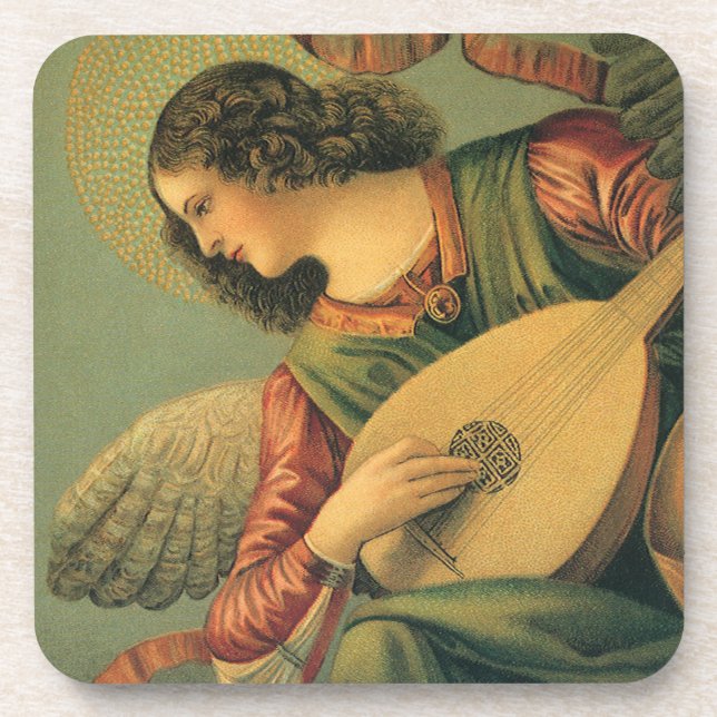 Angel Musician, Melozzo da Forli, Renaissance Art Coaster (Front)