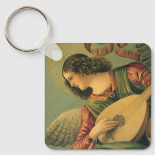 Angel Musician, Melozzo da Forli, Renaissance Art Keychain