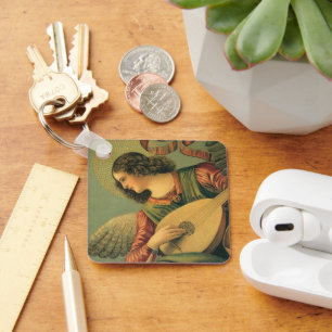 Angel Musician, Melozzo da Forli, Renaissance Art Keychain