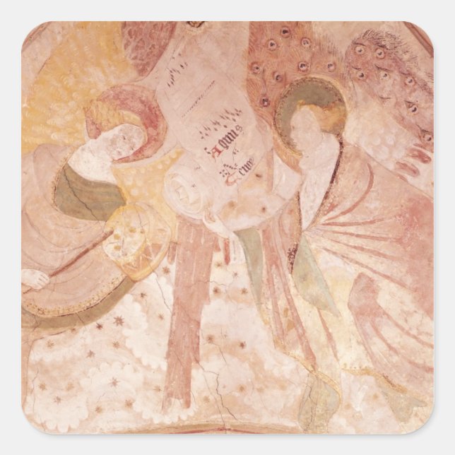Angel Musicians Square Sticker (Front)