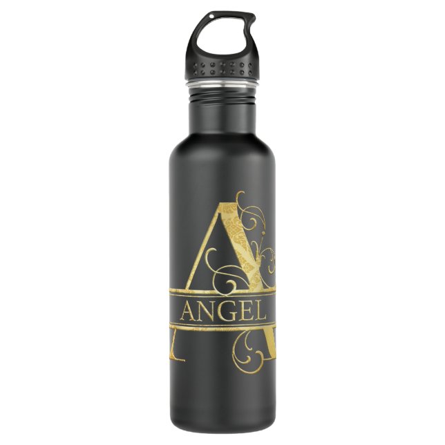 Angel Name T-Shirt Copy 710 Ml Water Bottle (Front)