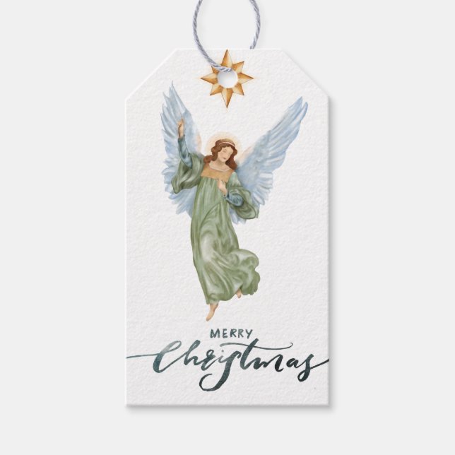 Angel Nativity  Gift Tags (Front)