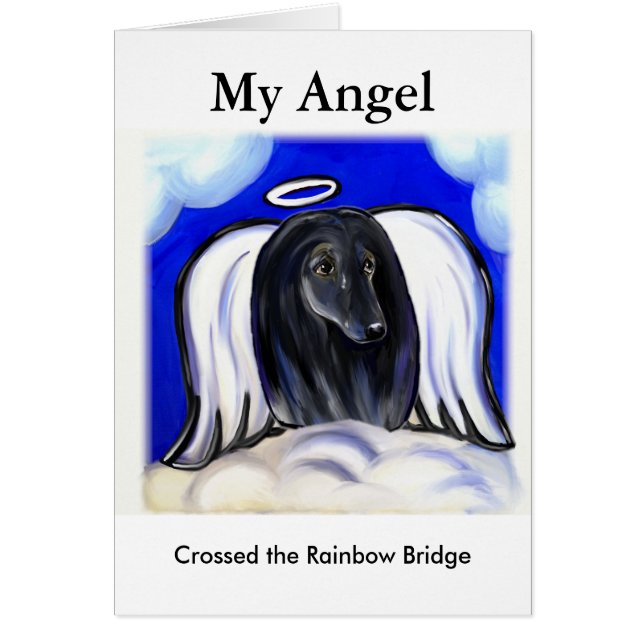 ANGEL NOIR AFGHAN HOUND (Devant)