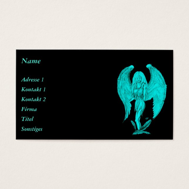 Angel, Noir et Vert design (Devant)