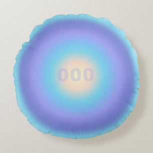 Angel Number 000 - Infinite Growth & Fresh Start  Round Pillow