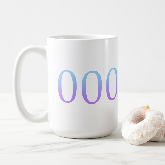 Angel Number 000 - Oneness  Coffee Mug (With Donut)