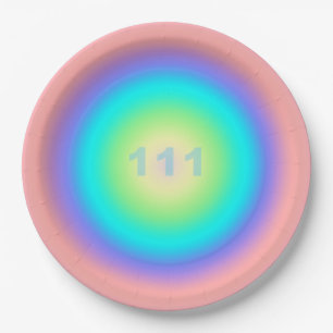 Angel Number 111 - Manifestation  Paper Plate