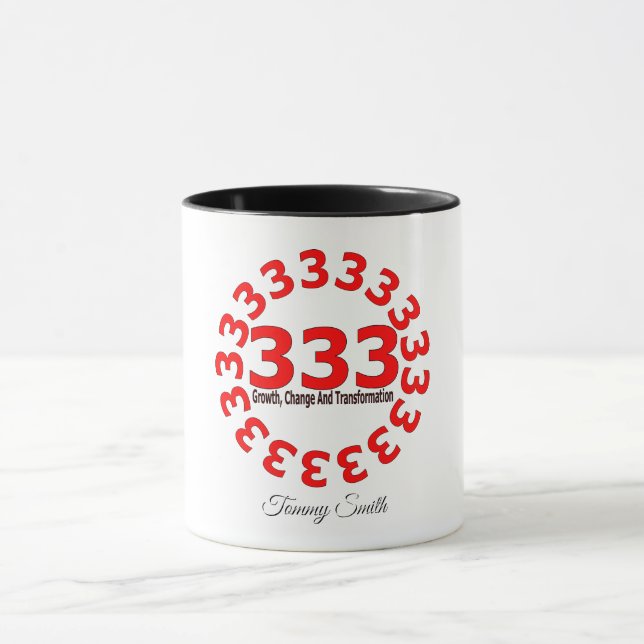 Angel Number 333 - Balance & Divine Guidance  Mug (Center)