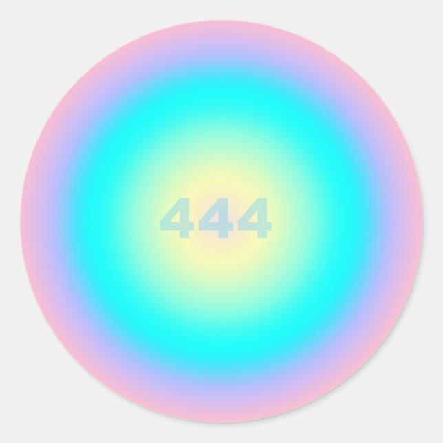 Angel Number 444 - Protection Classic Round Sticker (Front)