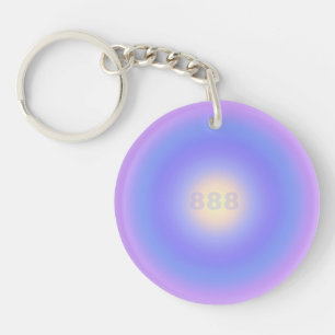 Angel Number 888 Balance - Angel Numbers Gradient Keychain