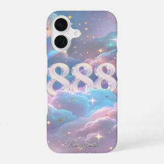 Angel Number 888 – Cosmic Manifestation iPhone 16 Case