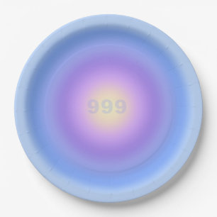 Angel Number 999 Release - Angel Numbers Gradient  Paper Plate