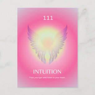 Angel Number Aura 111 Intuition Postcard