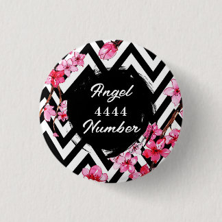 Angel Numberr "4444" 1 Inch Round Button