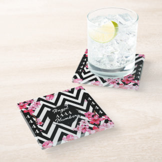 Angel Numberr "4444"  Glass Coaster