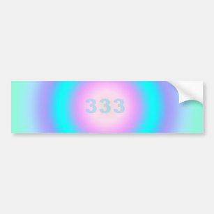 Angel Numbers 333 - Creativity & Action  Bumper Sticker