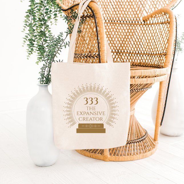 Angel Numbers 333 The Expansive Creator Tote Bag (Angel Number 333 The Expansive Creator Tote Bag for the Spiritual Baddi.)