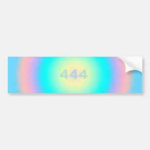 Angel Numbers 444 - Optimism & Action   Bumper Sticker