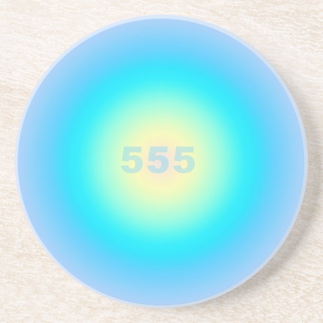Angel Numbers 555 - New Beginnings  Coaster (Front)