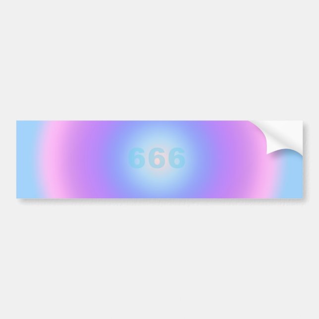Angel Numbers 666 - Self-realization  Bumper Sticker (Front)
