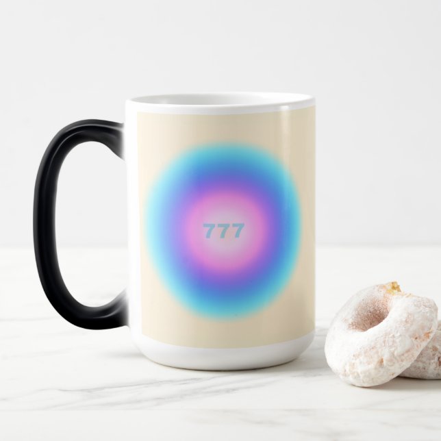 Angel Numbers 777 - Good Fortune Magic Mug (With Donut)