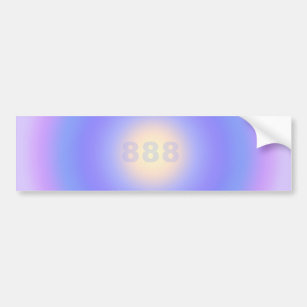 Angel Numbers 888 - On the Right Path Bumper Sticker