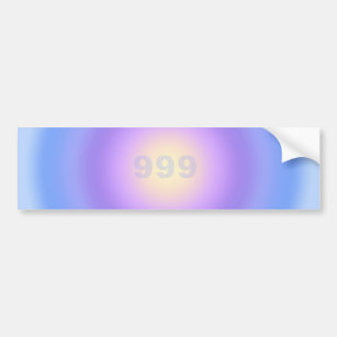 Angel Numbers 999 - Step Outside Your Comfort Zone Bumper Sticker