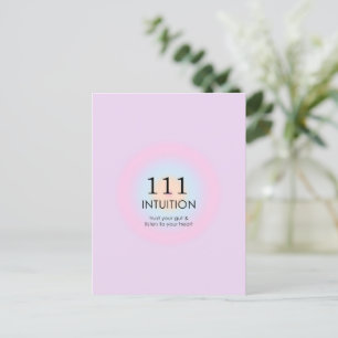 Angel Numbers Numerology 111 Intuition   Postcard