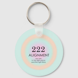 Angel Numbers Numerology 222 Alignment Motivation  Keychain