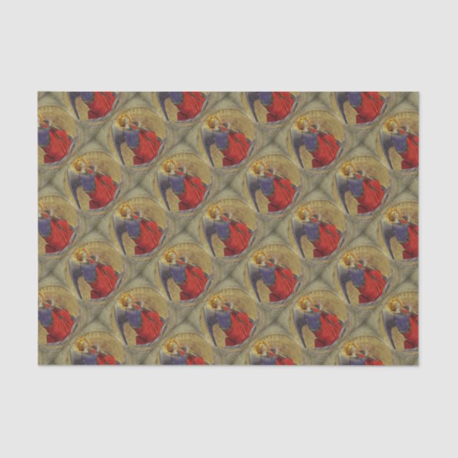 Angel of Annunciation by Fra Angelico Tissue Paper (Front)