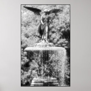 Angel of Central Park NYC Poster