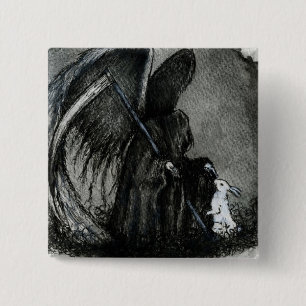 ANGEL OF DEATH 2 INCH SQUARE BUTTON