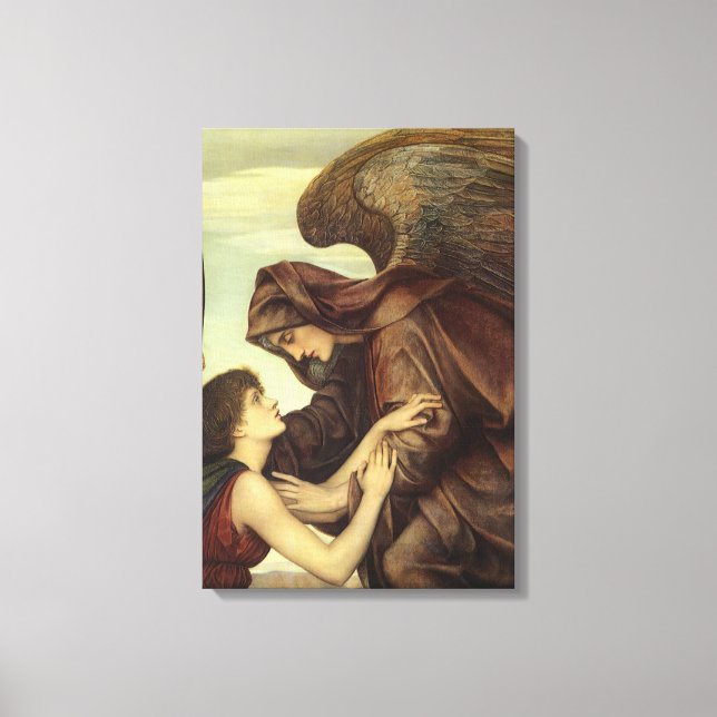 Angel of Death by Evelyn De Morgan Canvas Print (Front)