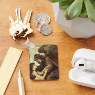 Angel of Death by Evelyn De Morgan Keychain